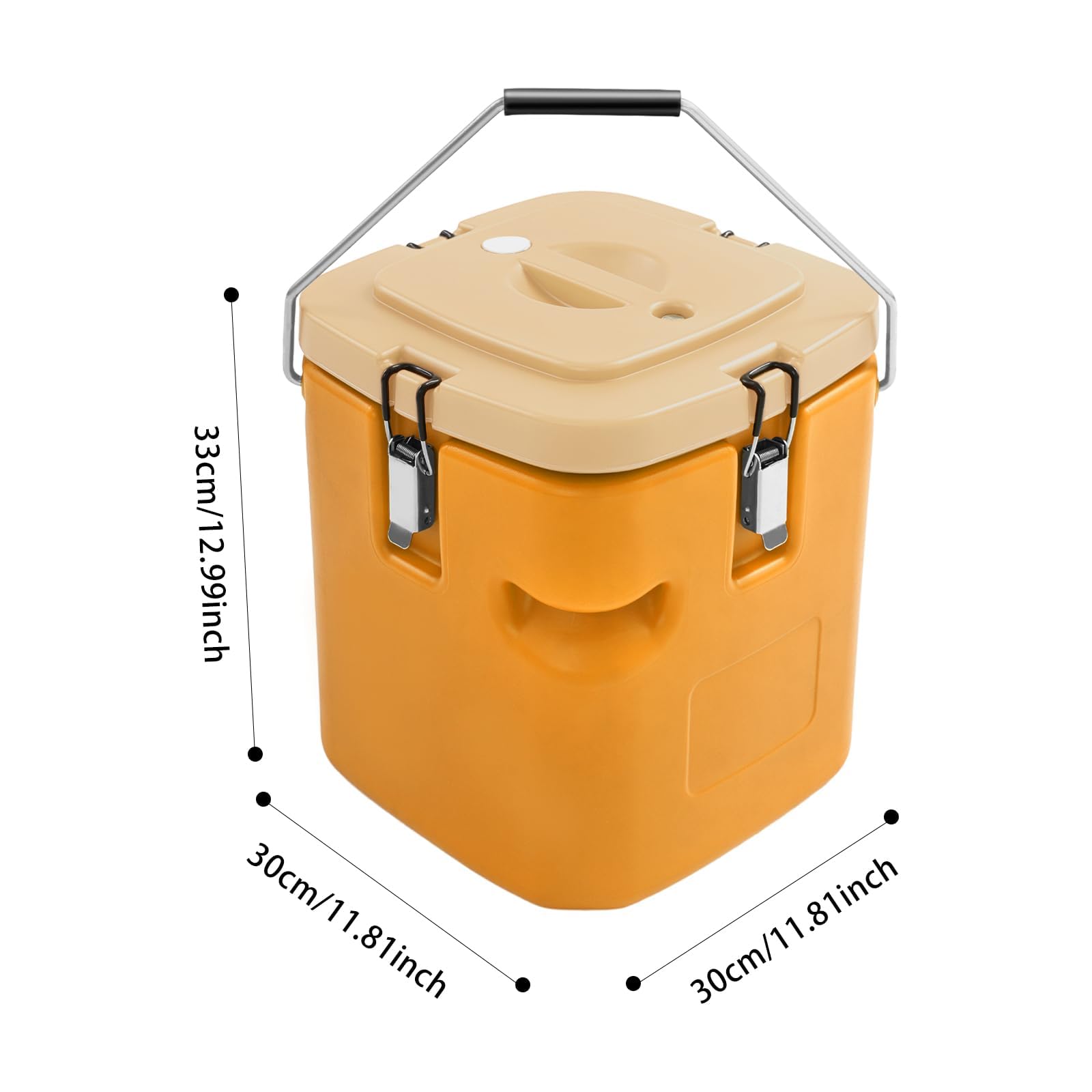 Récipient à Soupe isolé Commercial, boîte Chaude for Aliments Seau a glacon | Seau isolé, for restaurant de stockage d'aliments chauds et froids