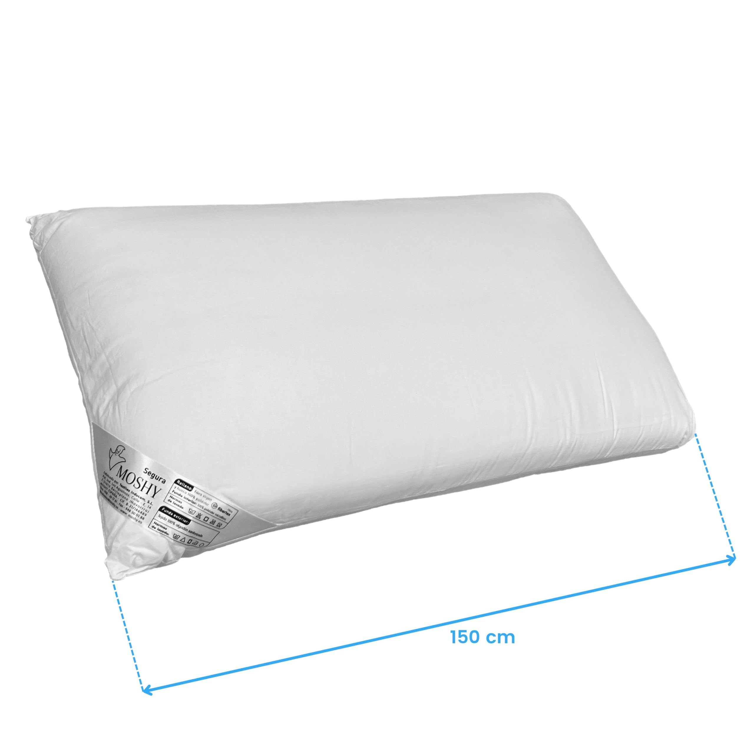 Almohada Segura Moshy de Fibra Muy Alta 150 cm