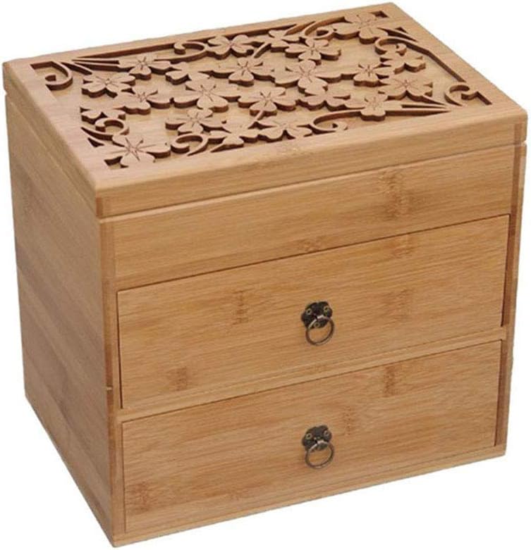 Lakote Wooden Patterned Essential Oil Bottle Portable Storage Box with Three Layer
