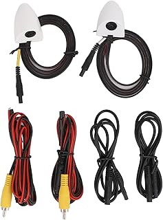 Side View Backup Camera, Blind Spot Camera for Cars, AHD 1080P Resolution with 80° Wide Angle, IP69K Side View Reverse Camera for Radio Head Units, White