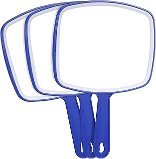 FRCOLOR 3pcs Hand Mirror Portable Handheld Mi...