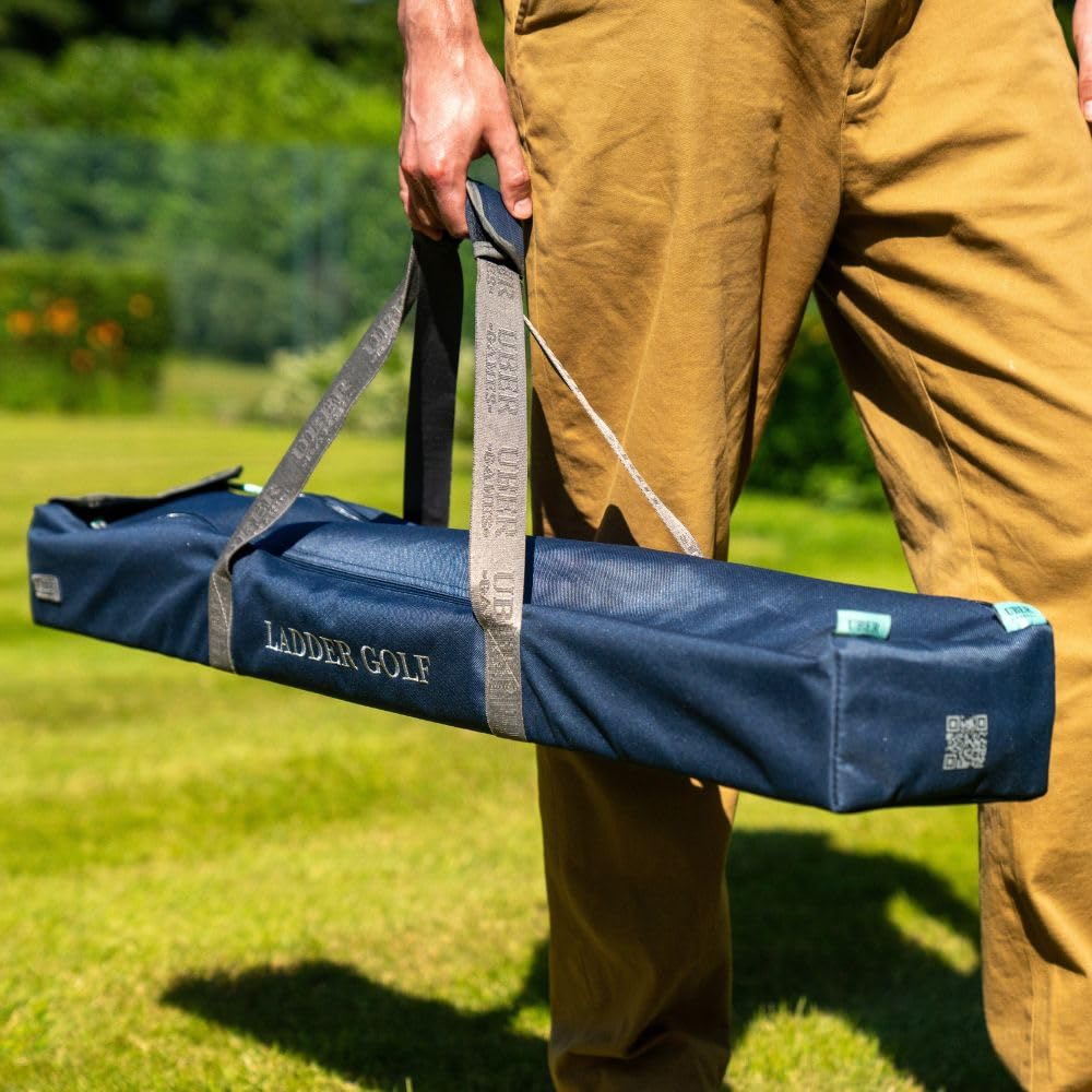 Ubergames Nouveau 2024 Jeu de Golf Échelle Kit Professionnel Balles de Golf en Bois Massif Noir/Blanc