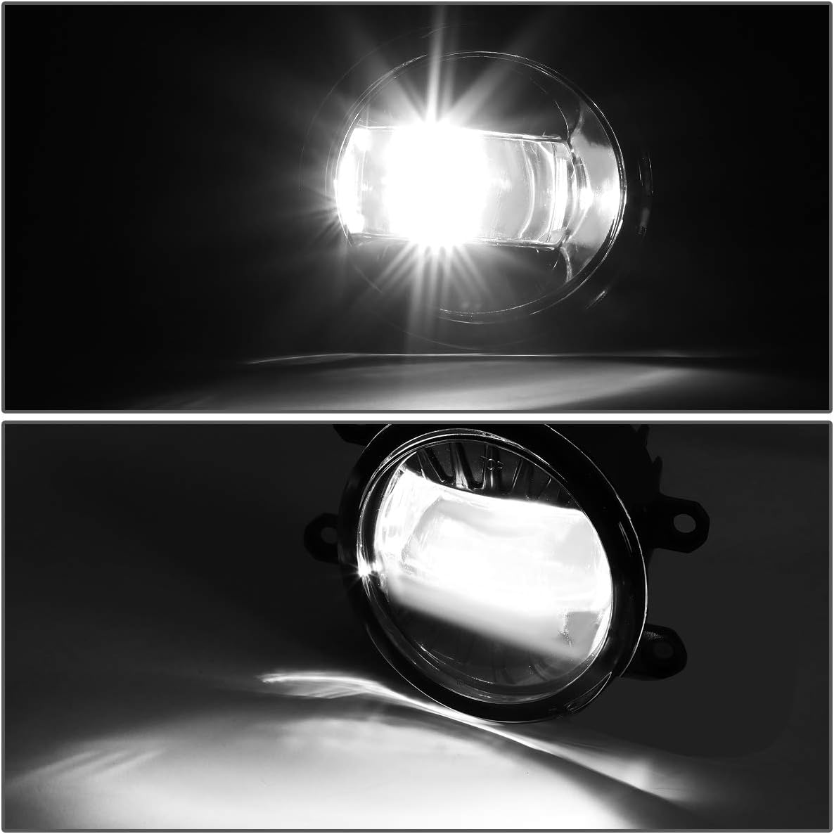 DNA MOTORING FL-ZTL-308-CH Projector LED Fog Light Driver & Passenger Side [Compatible with 11-13 CT200h / 11-14 IS250 IS350 / 13-15 GS350]