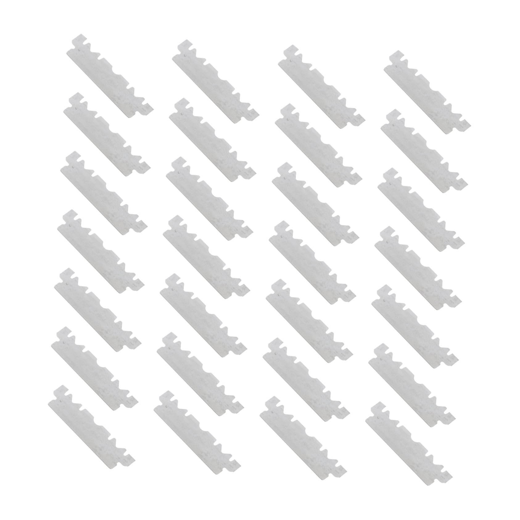 FRCOLOR 3sets Stainless Steel Manual Face Cutter Barber Tool Skid Protection Single Razor Blades for Men's Shaving 100pcs*3