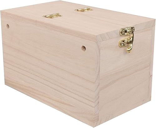 Miniatura 7 de Rural365 - Caja de anidación para periquitos y pájaros, tamaño mediano, 7.5 x 4.7 x 4.7in