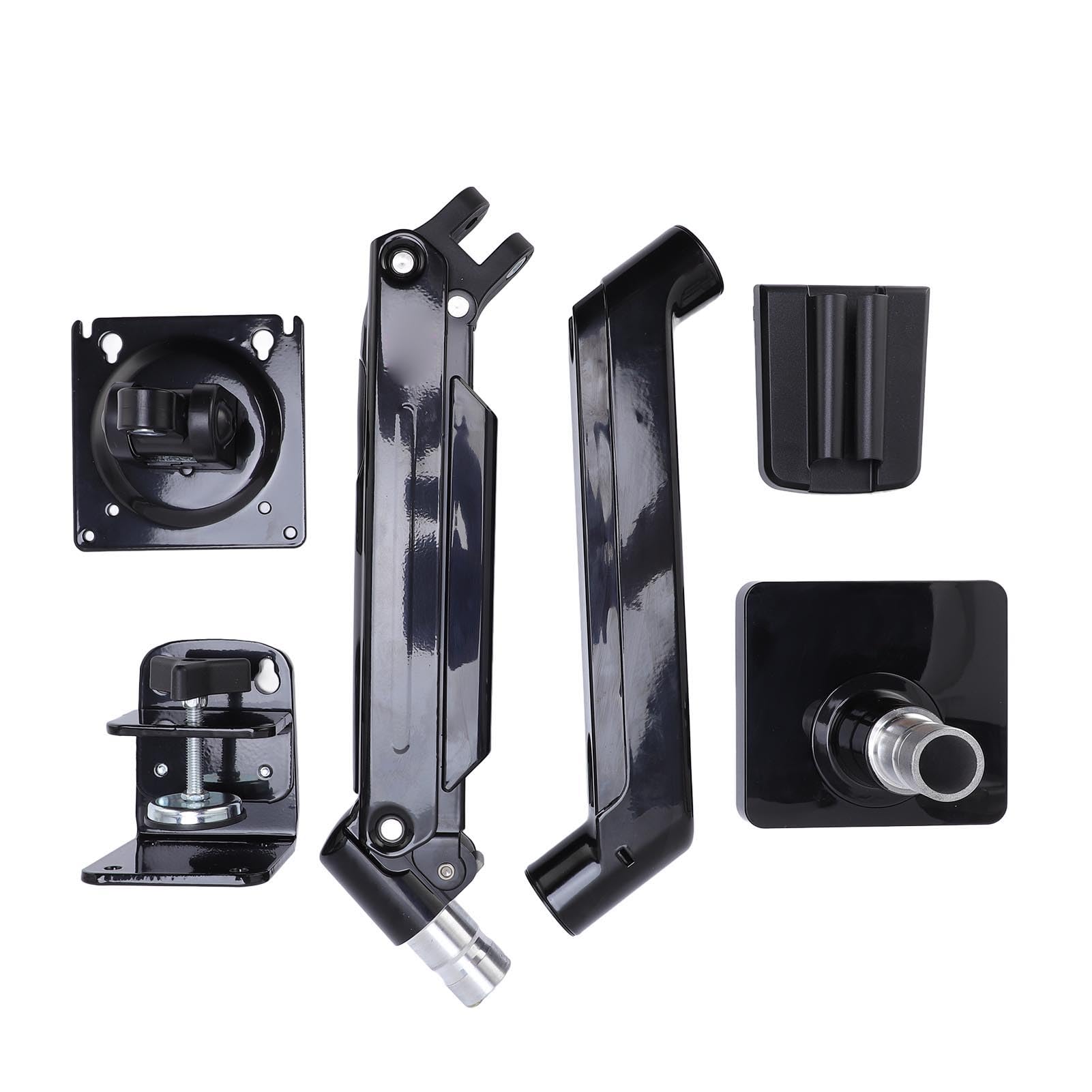 Aramox Uchwyt na Biurko ze Stopu Aluminium Uchwyt na Wyświetlacz Komputera ze Stopu Aluminium do Monitorów Od 27 do 40 Cali Od 2 12 Kg Stojak VESA z możliwością Obrotu o 360 Stopni Programowania