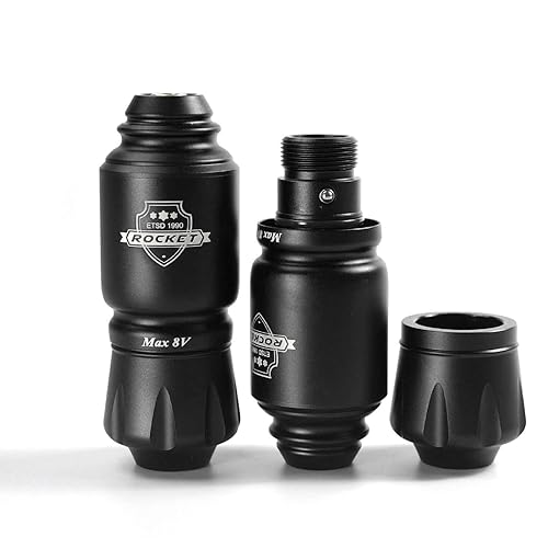 Miniatura 2 de Motor tatuaje pluma, 6-7V voltaje de trabajo mini tatuaje pluma 8V 10000RPM para salón (negro)