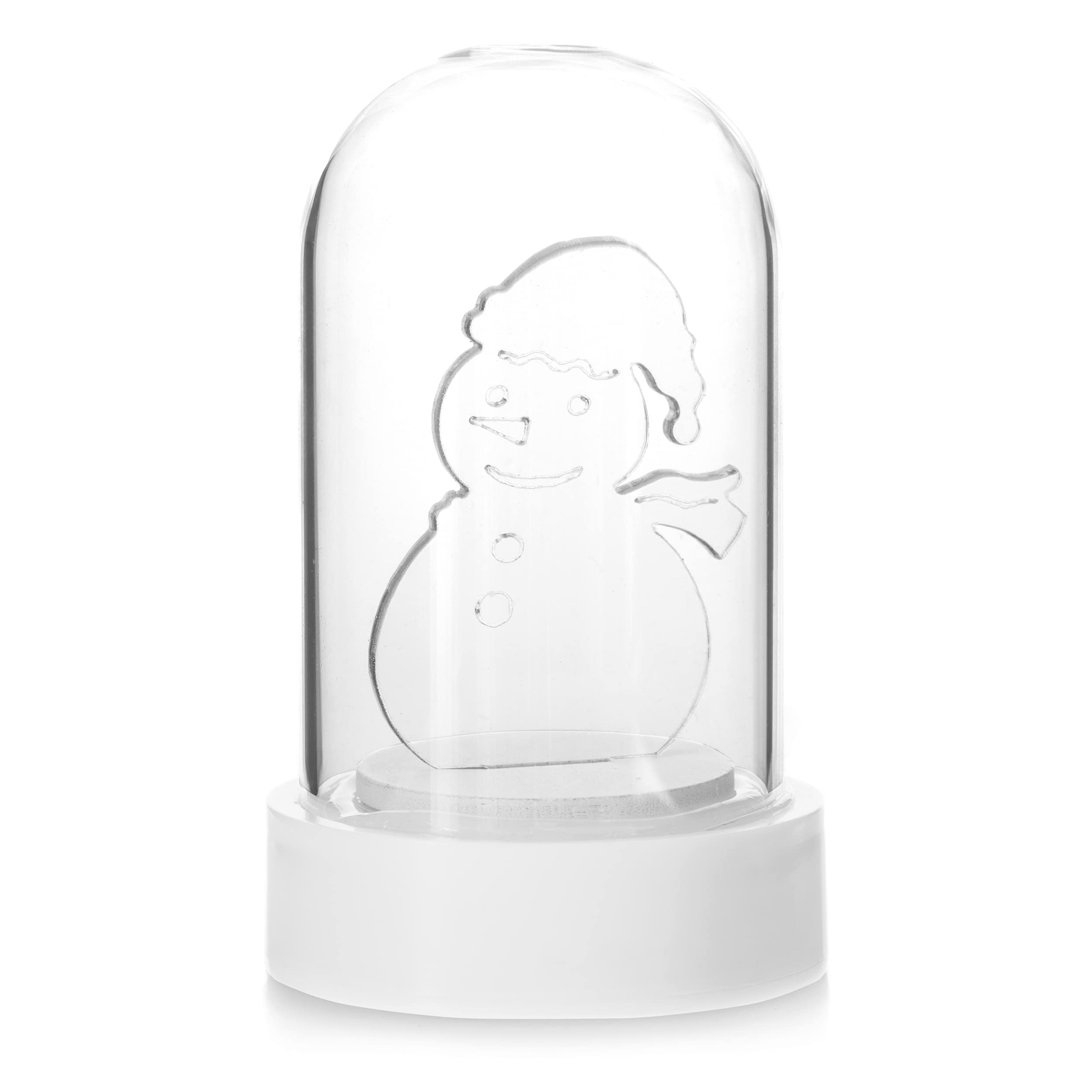 DecoKing LED Decorative Christmas Glass Dome Snowman Lighting Ilum Snowman