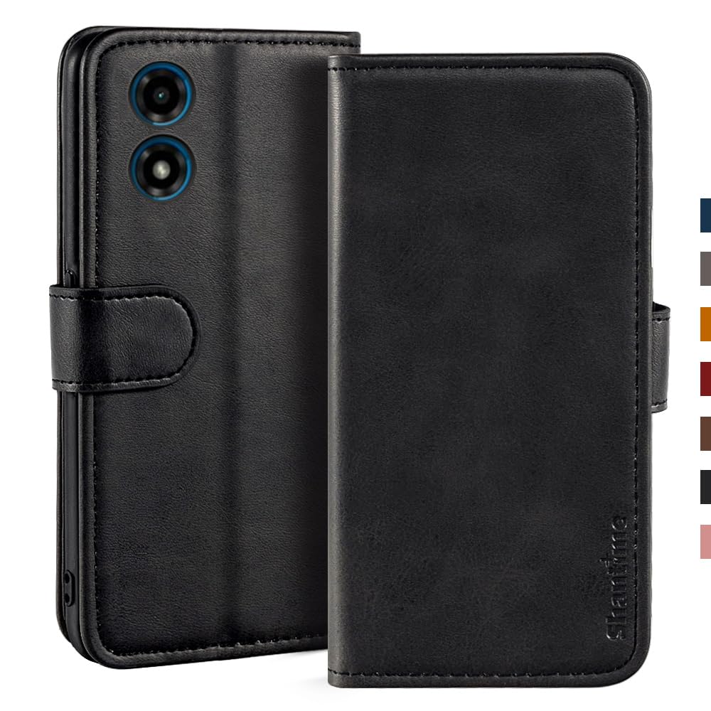 for Motorola Moto G 5G 2024 Case, Leather Wallet Case with Cash & Card Slots Soft TPU Back Cover Magnet Flip Case for Motorola Moto G 5G 2024 Black