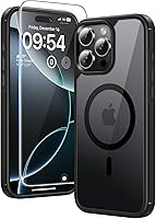 Vista 118 de TAURI Funda magnética 5 en 1 diseñada para iPhone 14 para iPhone 13, [compatible con MagSafe] con 2 protectores de pantalla + 2 protectores de lente