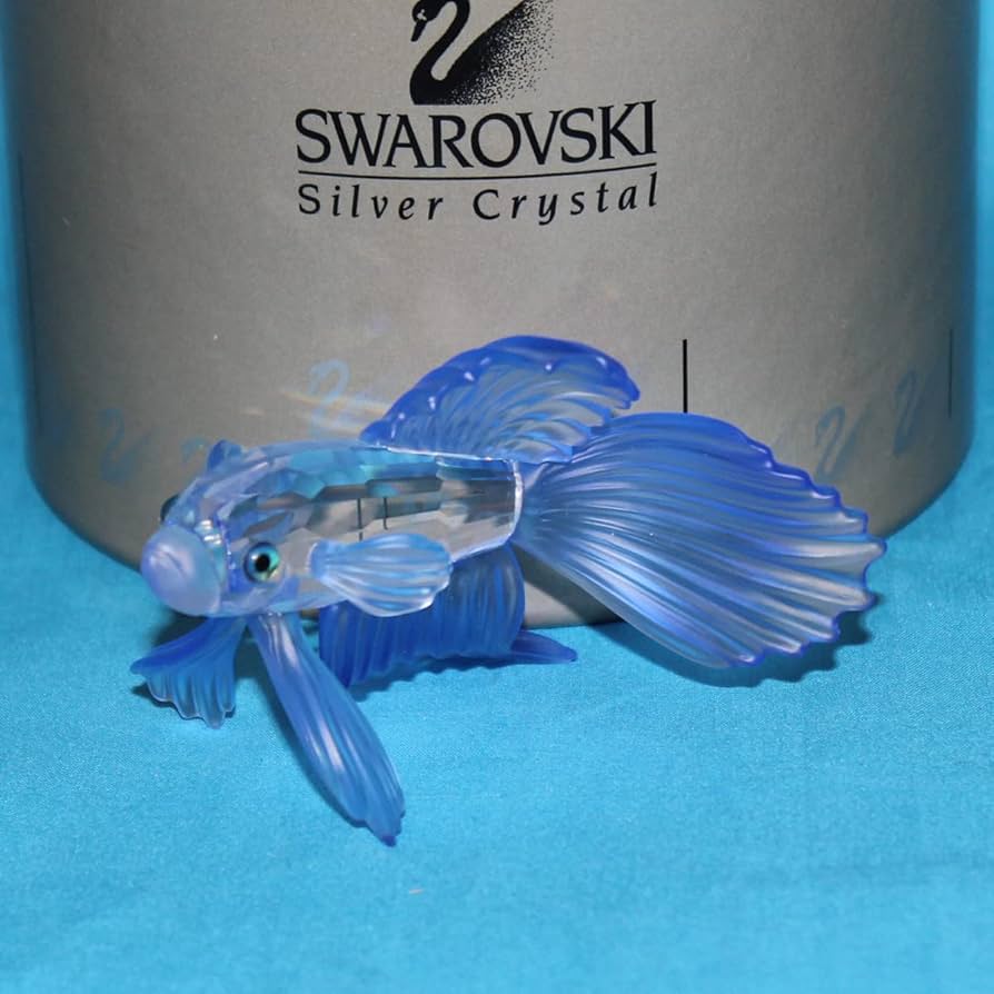 ★希少！『サージャンフィッシュ』廃版商品スワロフスキー スワロフスキー クリスタルブルーシェイド-#2058 4-ライン