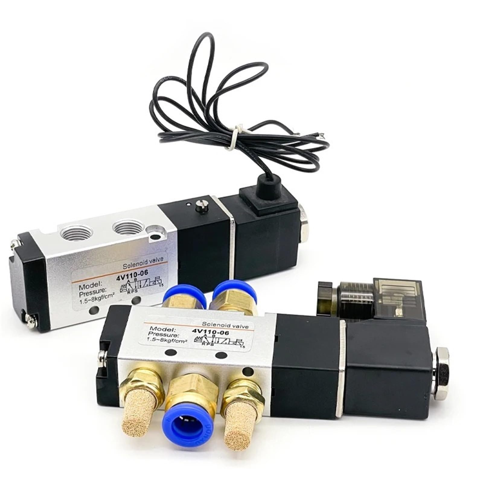 Electrovanne pneumatique 4V110-06 5/2 voies AC110V pour circuit de gaz