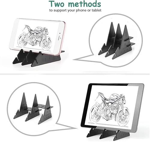 Miniatura 5 de Almohadilla de trazado de dibujo, Acrílico Comic Reflexión Dibujo Tablero de Dibujo Óptico, Teléfono Móvil Tableta Computadora Proyección Estación