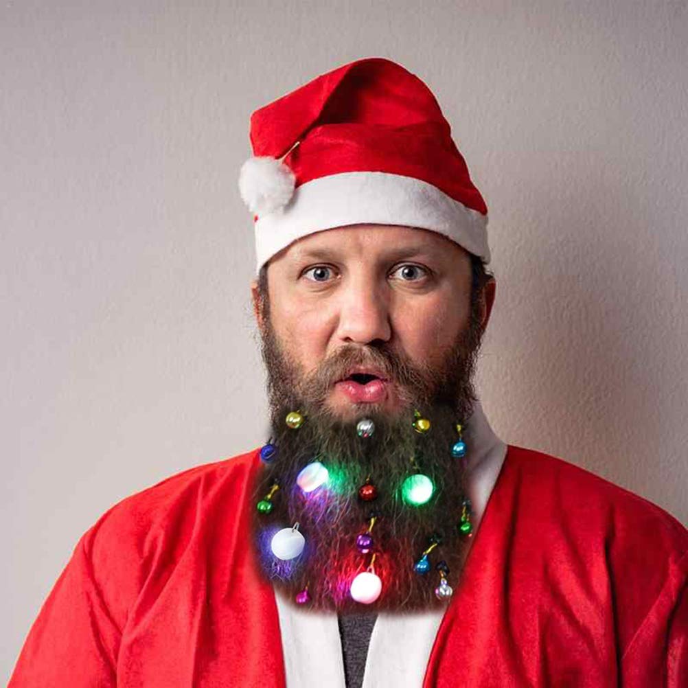 16 Stks Kerst Baard Opknoping Ornamenten Santa Claus Baard Hanger Decoratieve Klokken
