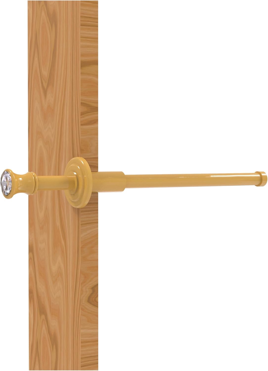 Allied Brass Carolina Crystal Collection Retractable Pullout Garment Rod, Oil Rubbed Bronze