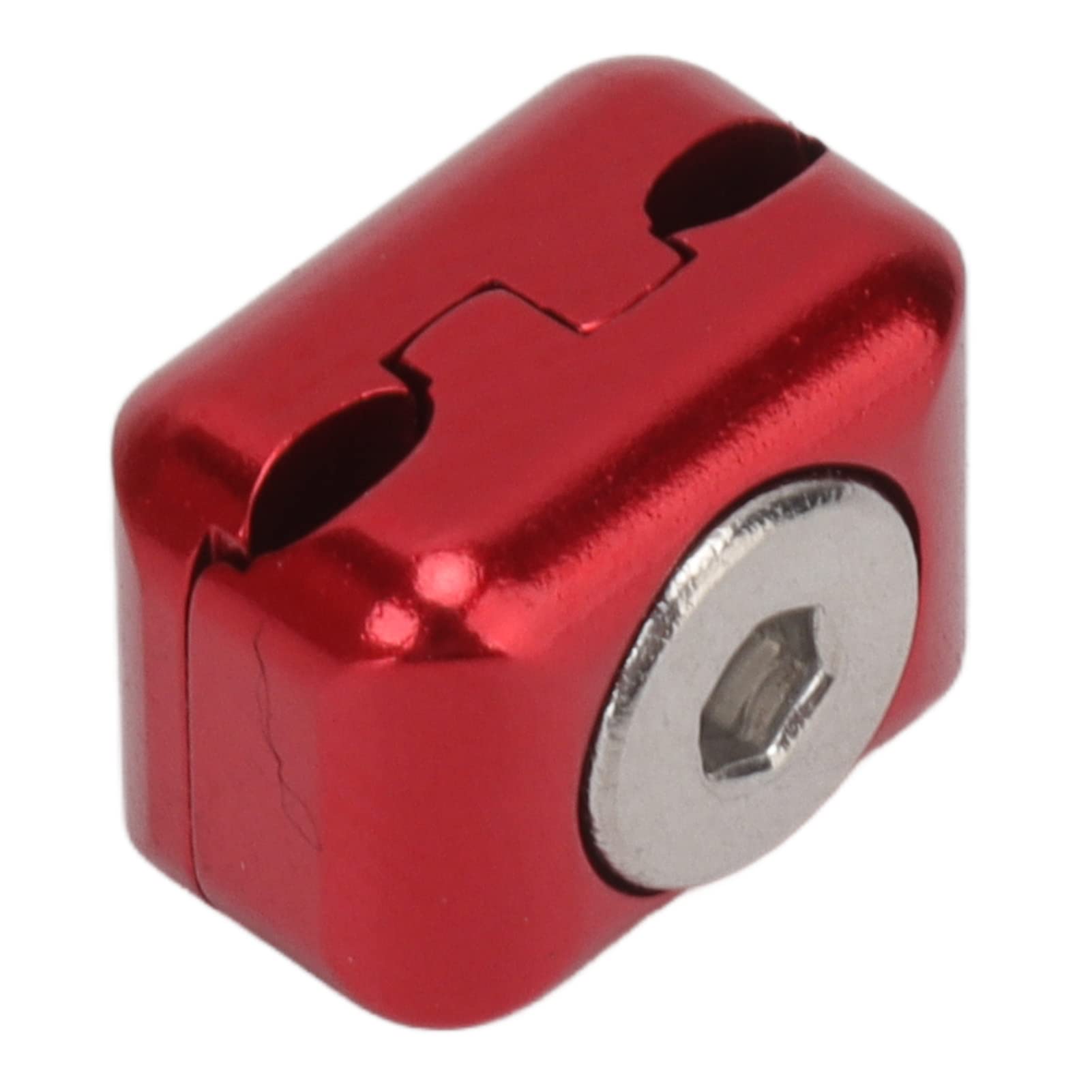 BusoTh Rest Cable Clamp Buckle, Aluminum Alloy Adjustment Knob Improve Accuracy Drop Away Compound Bow Metal Cable Fastener Clip Exquisite Polishing for Archery (Red), BusoTh5r2gs9tdwp-12