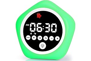 Kids Alarm Clock, Stoplight Alarm Clock for Kids, Toddler Sleep Training Clock...