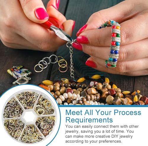 YAANBUNB 970 Pz Anelli di Salto Collana Anelli