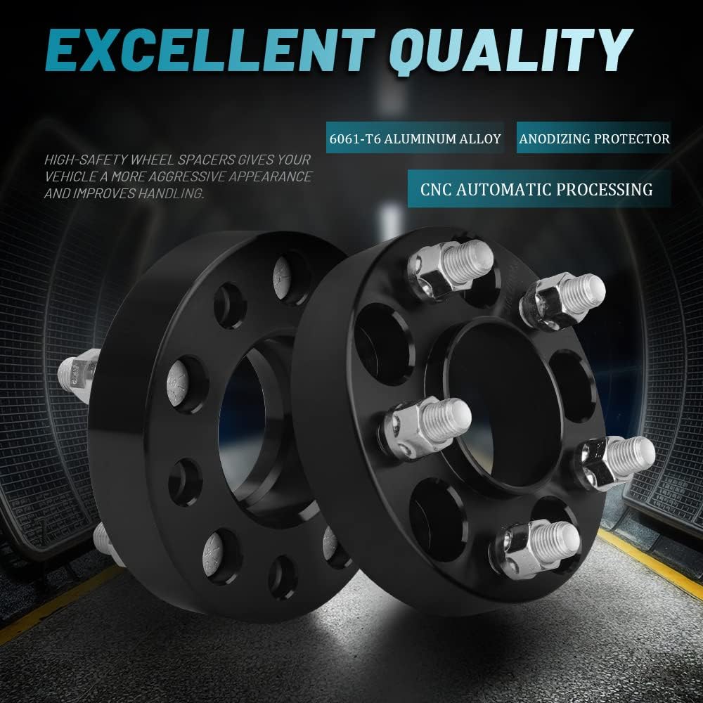 IRONTEK 1.25" 5x114.3mm Wheel spacers 5x4.5 to 5x4.5 Hubcentric Spacers Adapter [Thread Pitch M14x1.5, Hub Bore 70.5mm] fit for Ford 2015-2021 Mustang GT500 GT350 Manch 1 2PCS - Image 5