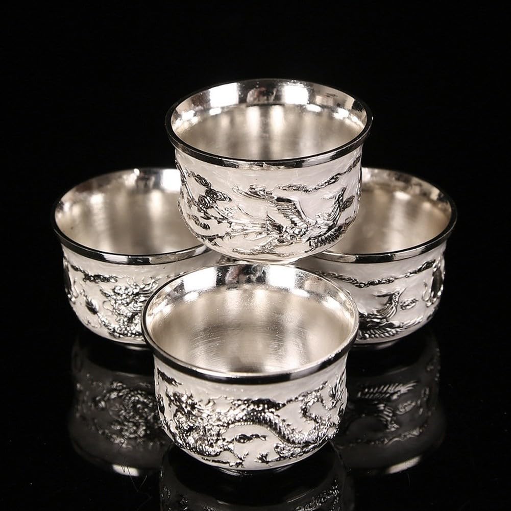 Tee Set mit Kanne 4 Tassen Tablett Chinesisch