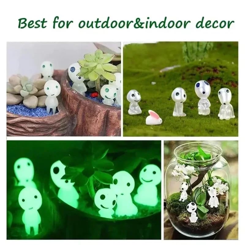 Finyoffiy 20Pcs Glow in the Dark Tree Spirits Glow in Dark Tree Elves Fairy Mini Glow Fairy Garden Accessories Outdoor for Decor Plant Tree Patio Lawn Terrace Balcony Yard Micro Landscape Kit (20Pack) - Image 4