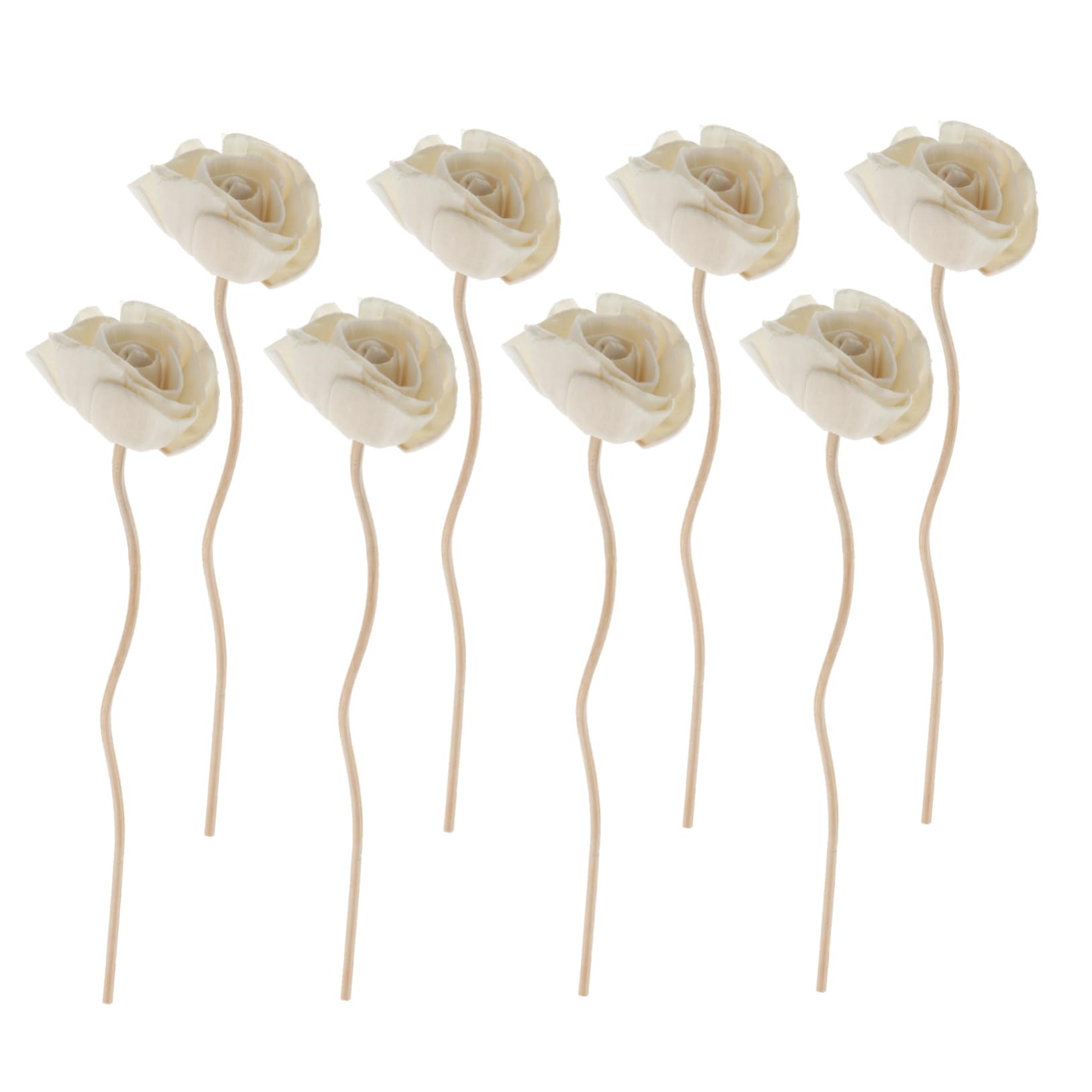 4 Sätze Aromatherapie Diffusorstäbchen Aus Rattan Groß Natürlich Blumen Düfte Gewellter Duftdiffusor Aus Korbgeflecht Für Diffusor Dicke Dekorative 8 Stück * 4