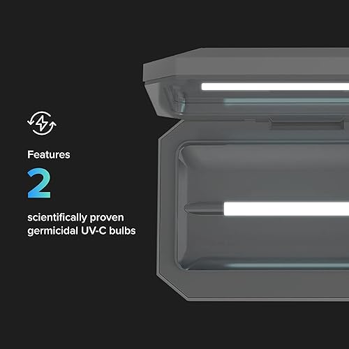 Miniatura 25 de PhoneSoap 3.0 - Sanitizador de rayos UV y cargador universal para teléfono Blanco,Negro -,Oro,Orquídea,bígaro,Plateado,Aqua 3.0,negro