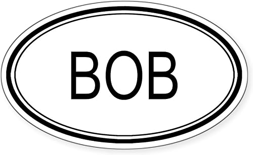 Miniatura 1 de CafePress Etiqueta engomada ovalada del parachoques del coche de Bob Oval de la