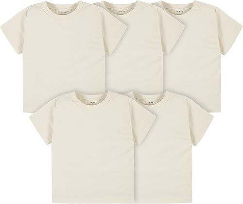 Gerber Paquete de 5 camisetas unisex de manga corta para bebé, 5.64 ozm