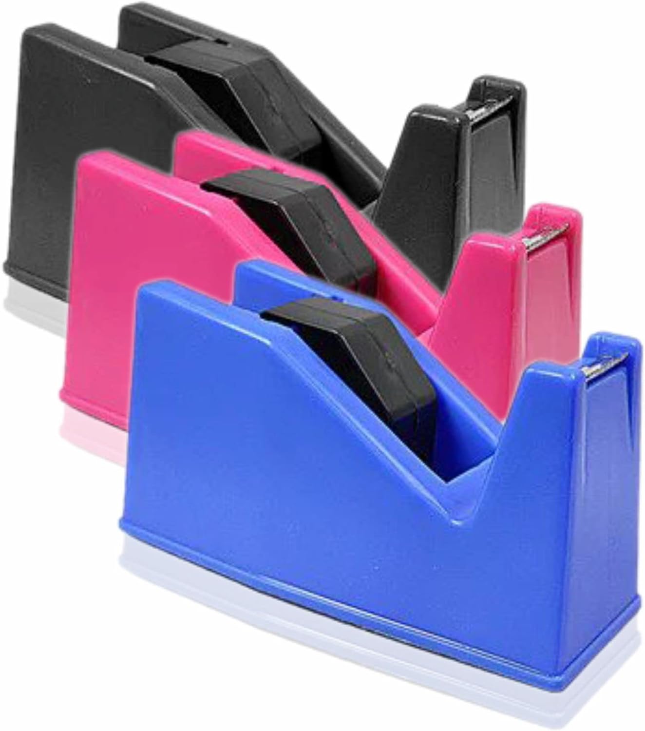 Tape Dispenser Heavy Duty Desktop Adhesive Distributor Tape Roll Cutter