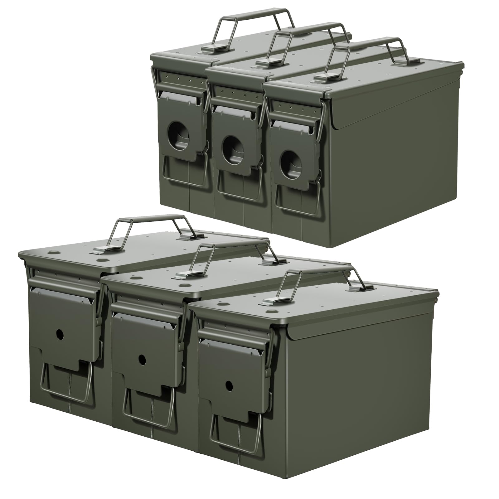 EASYBERG Metal Ammo Can Green