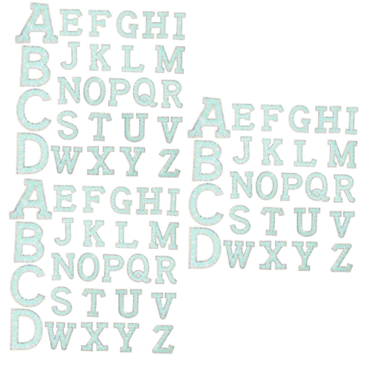 NUOBESTY 78pezzi Patch Lettere Perle Per Decorazioni Applicazioni Per Abbigliamento Borse e Accessori Moda