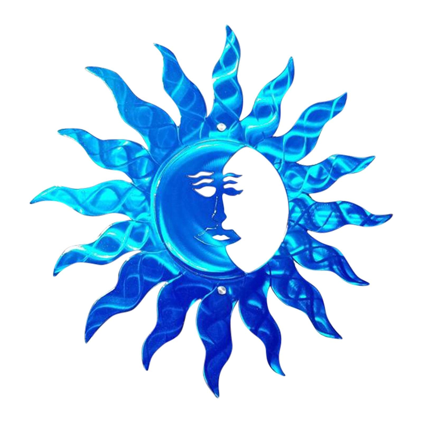 Cast Iron Heavy Duty Sun Face Wall Plaque, Sun And Moon 3D Art Decor, Metal Sun Wall Art Decor Hanging For Indoor Outdoor Home Garden Art Sculpture Wall Decor