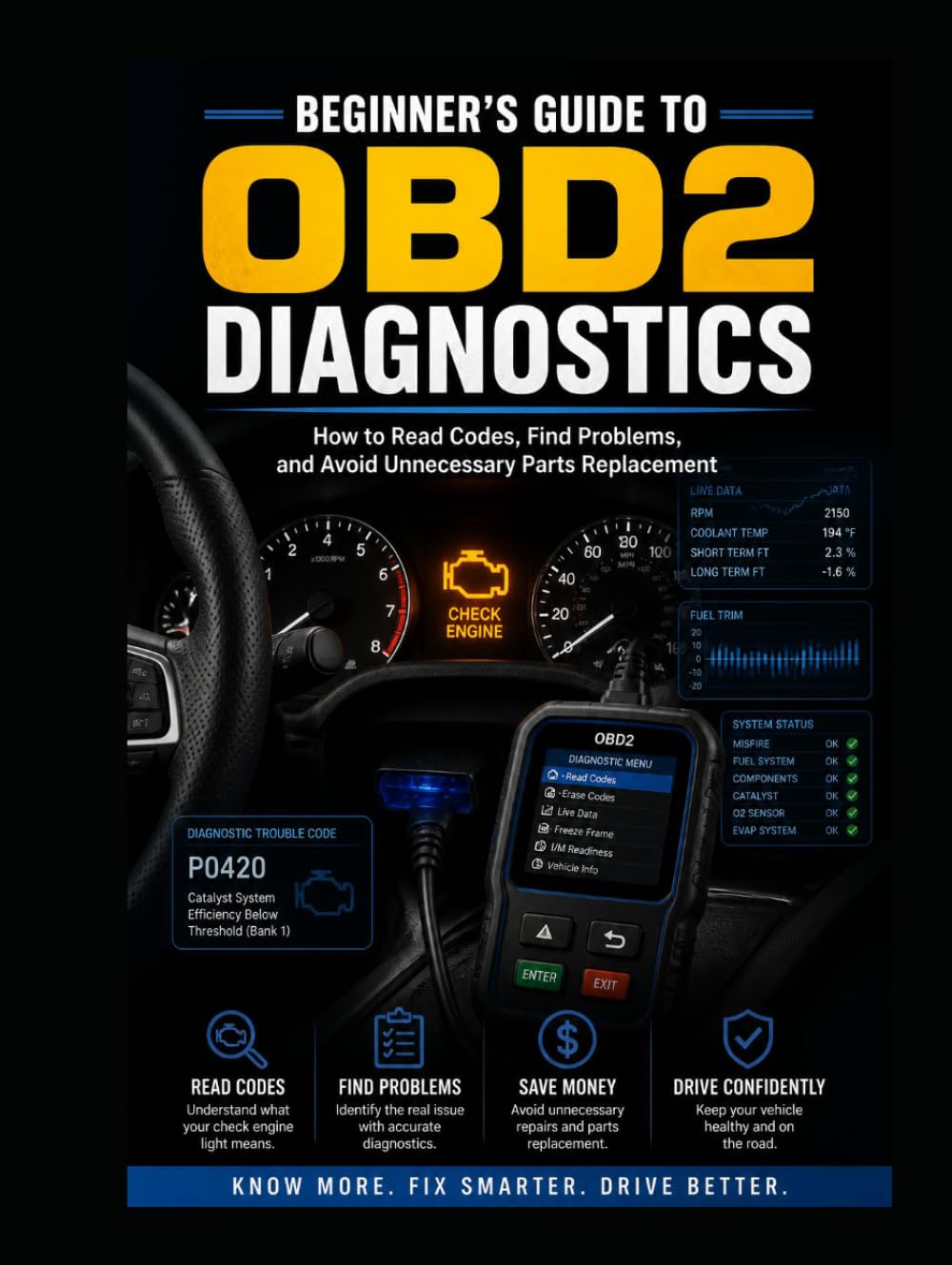 Beginner’s Guide to OBDII Diagnostics: How to Read Codes, Find Problems, and Avoid Unnecessary Parts Replacement