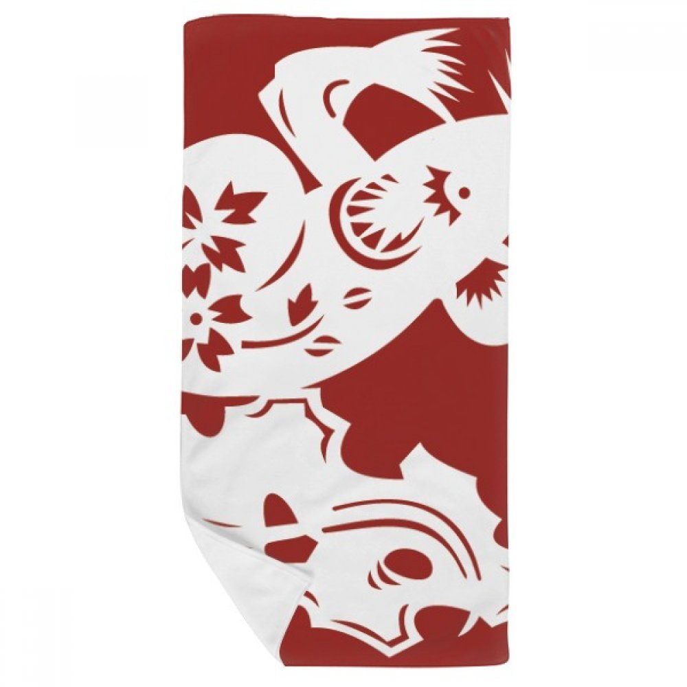 Gant de toilette Rat Zodiaque Chinois multicolor 35x70cm doux peau sensible