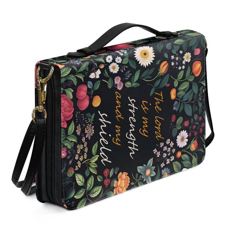 Kuiaobaty God Saying Pattern Bible Case with Handle and Pen Pocket