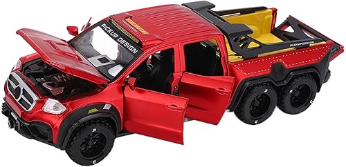 SPYMINNPOO Vehículo de juguete de auto fundido a presión, modelo todoterreno 128 de aleación fundido a troquel con sonido y luz para niñas y niños