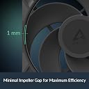 ARCTIC P14 Pro Reverse – 3 Pack – 140 mm Premium Fan with Reverse Airflow | PWM Fan with Y cable splitter | 400-2650 rpm | 0 rpm <5% PWM | hydrodynamic bearing | 4-Pin - Black gallery image