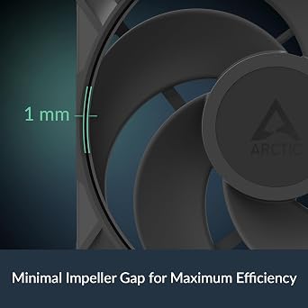 ARCTIC P14 Pro Reverse – 140 mm birinci sınıf fan, ters hava akışlı, Y kablo ayırıcılı PWM fan, 400-2650 rpm, 0 rpm <%5 PWM, hidrodinamik kayar yatak, 4 pinli - siyah