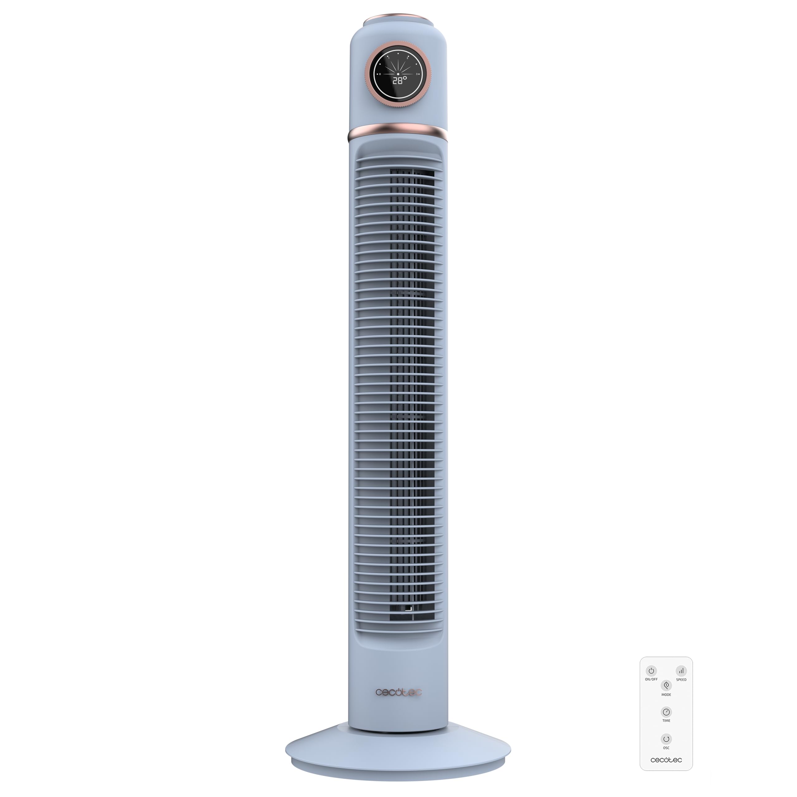 Cecotec Ventilador de Torre EnergySilence 1090 Skyline Retro Smart Blue