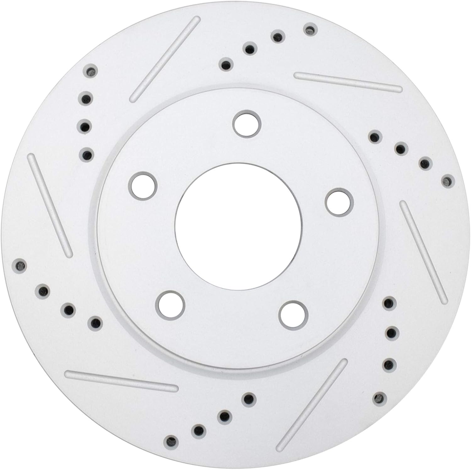 TRQ Front Performance Brake Pad & Rotor Kit Brake Chemical Kit Brake Pads Brake Rotors Set Semi-Metallic Premium G-Coated Compatible with 2007-2012 Dodge Caliber 2008-2017 Mitsubishi Lancer