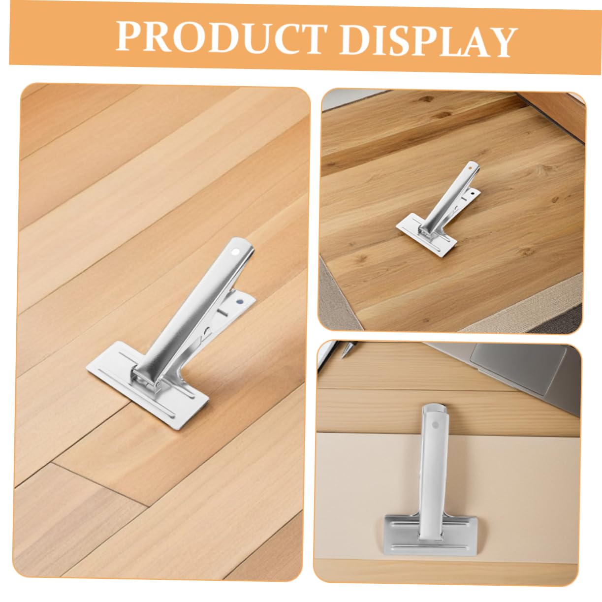 2 Stück Silberne Edelstahl Stoffklemmen zum Nähen und Zuschneiden | Ergonomischer Griff, Stabile Fixierung, Vielseitig für Heim Selbstgemacht und Projekte