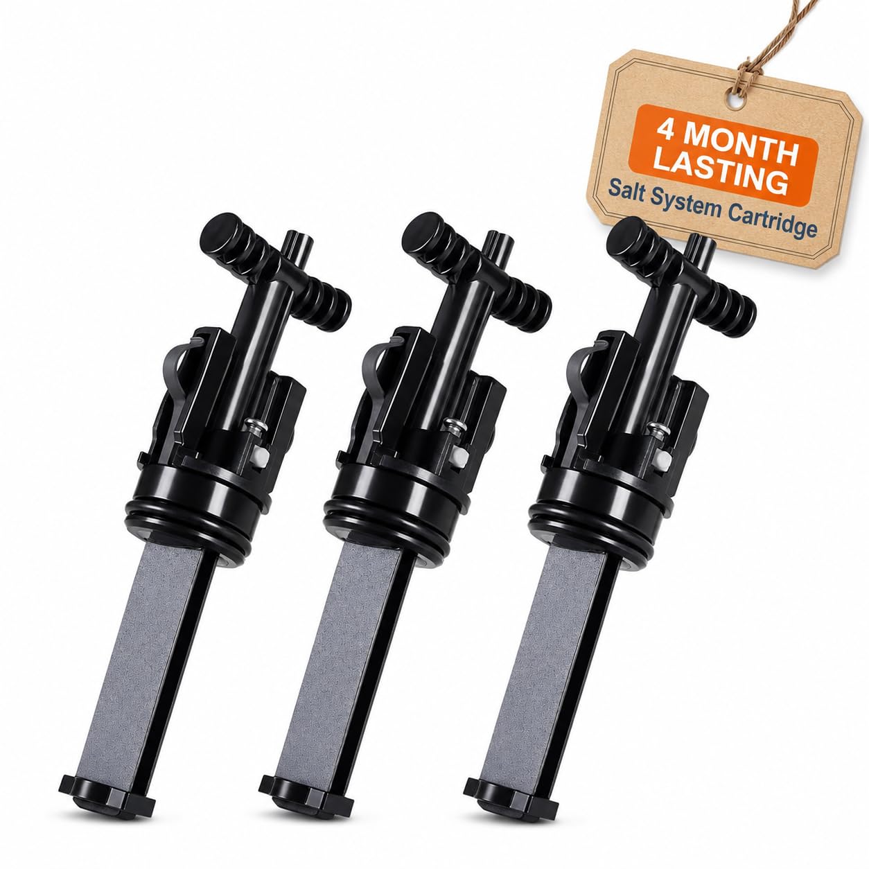 Salt System Cartridge, Water Treatment Replacement for Hot Tub & Spa Clubs, Freshwater Salt System Cartridge Replacement, Last Up to 4 Months 3PCS