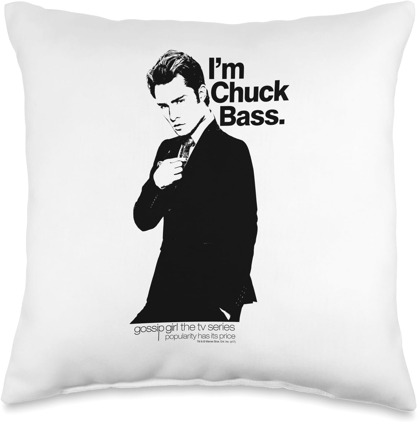 Gossip Girl I'm Chuck Bass Throw Pillow
