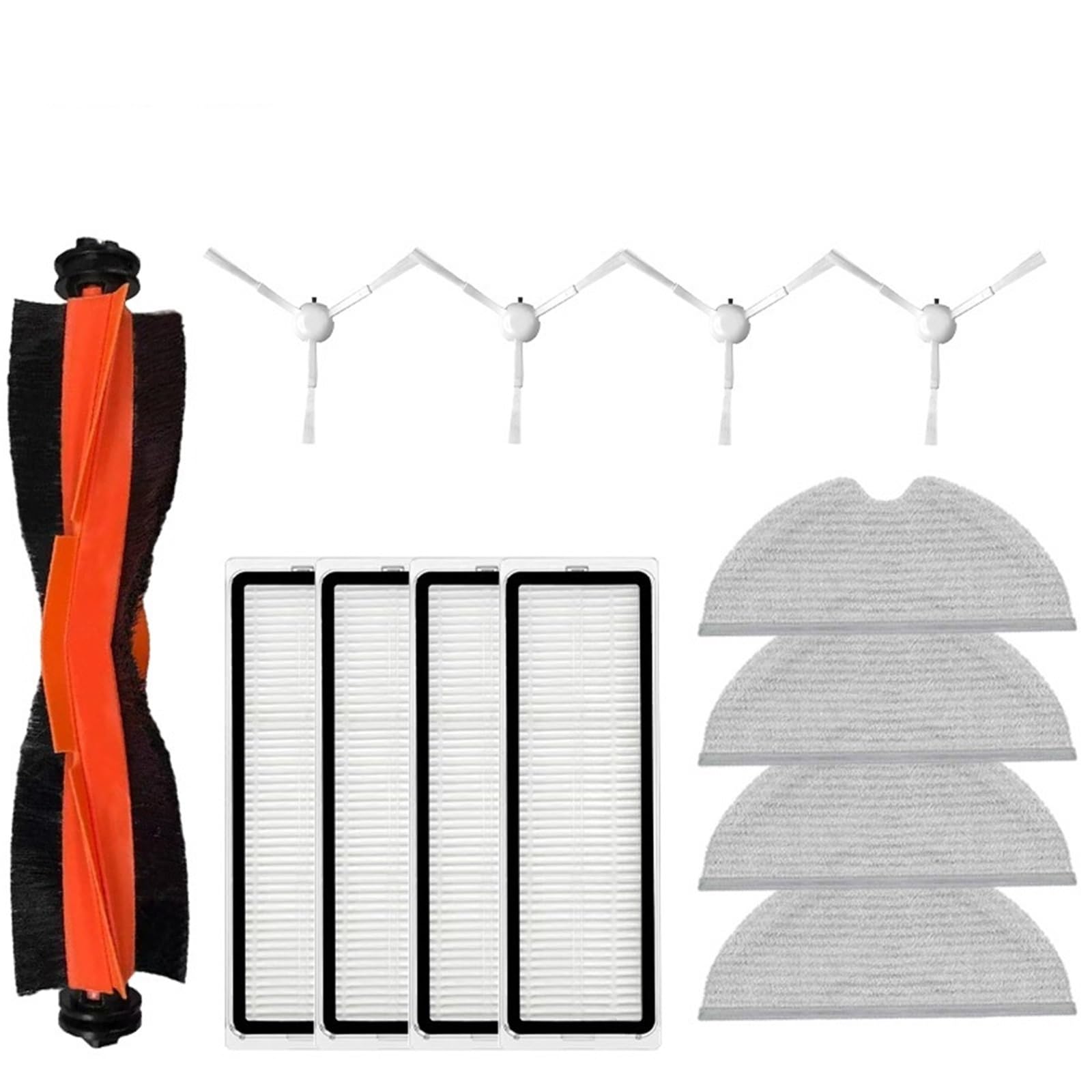 Kit De Accesorios Compatible con Xiaomi 1C/2C/1T, Compatible con Dreame F9, Mijia 1C STYTJ01ZHM Aspiradora con Cepillo Principal Desmontable, Cepillo Principal, Filtro, Si(13pcs)
