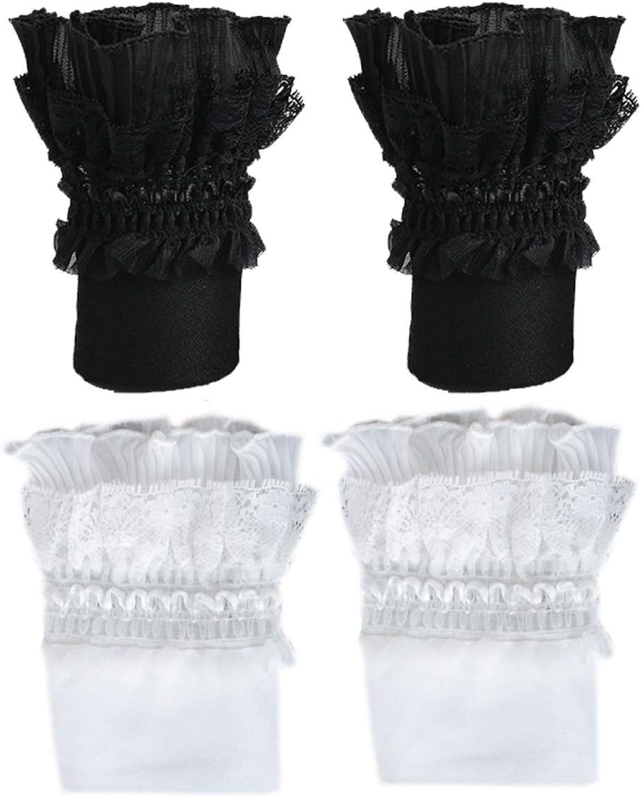 YYC 2 Pair Delicate Women's Sleeve Fake Cuffs Sweater Decorative