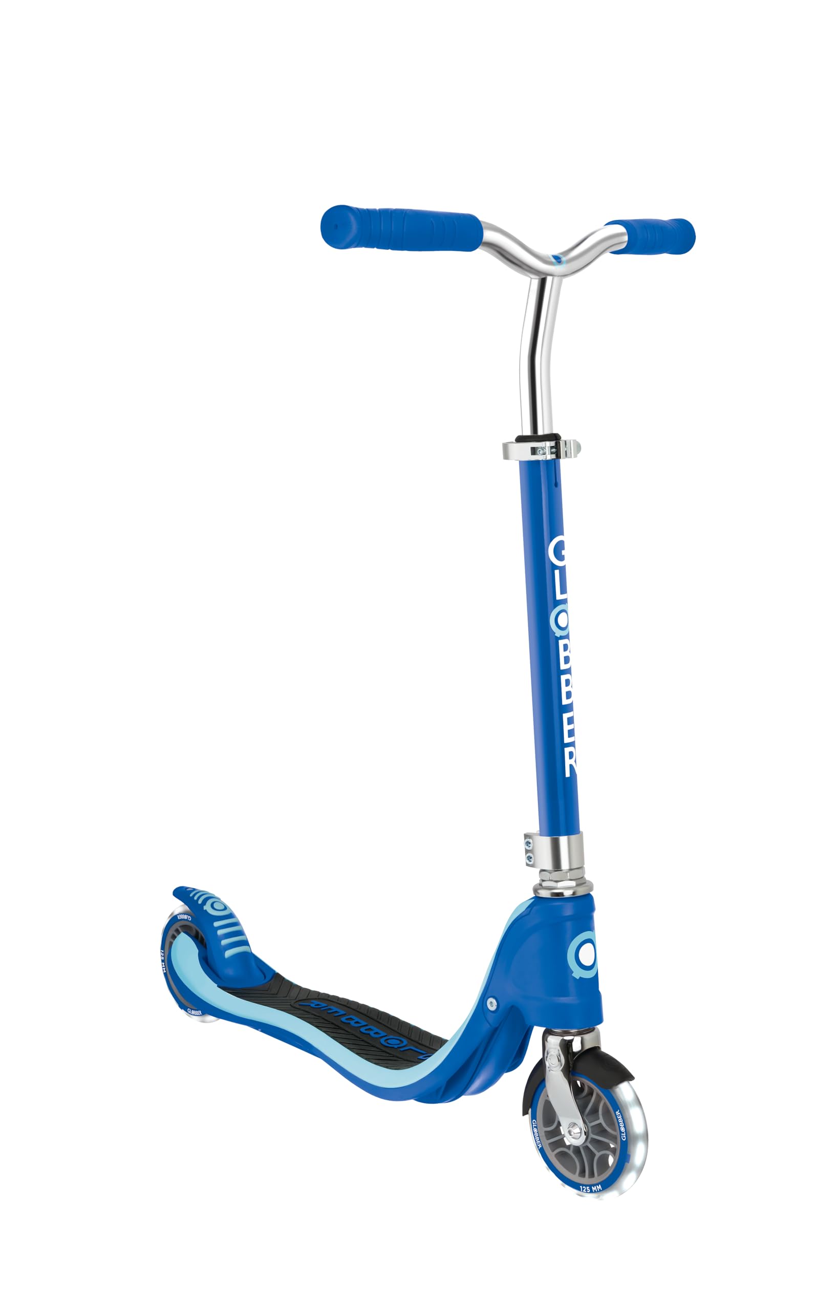 GLOBBER Flow 125 Lights – Tretroller, 125 mm, ABEC 9, höhenverstellbar, LED-Leuchtrollen