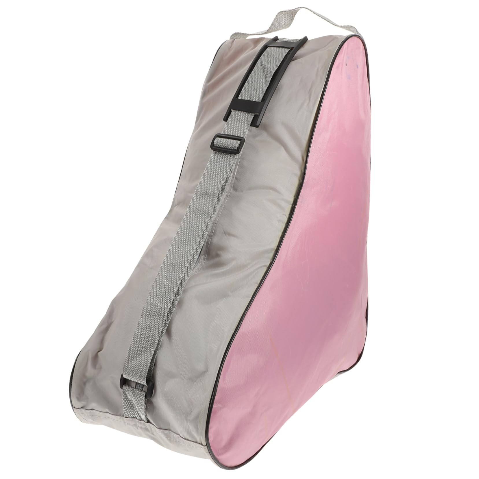 OSOLADY Roller Skate Bag Pink Mesh Backpack for Ice Skating Skating Bag Case Heavy Duty Handles