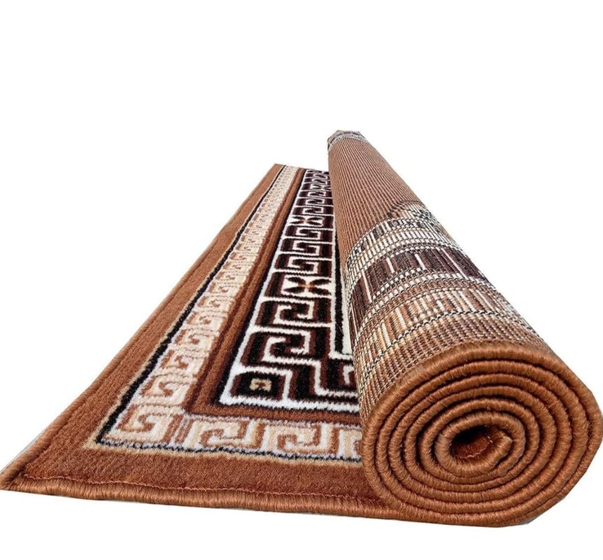 Image of Concord Carpet - Premium Soft Area Rug for Living Room, Bedroom & Office | Non-Slip, Durable, Easy to Clean Modern Floor CarpetWashable Rugs 6x8 feet Area Rugs (Color Brown)