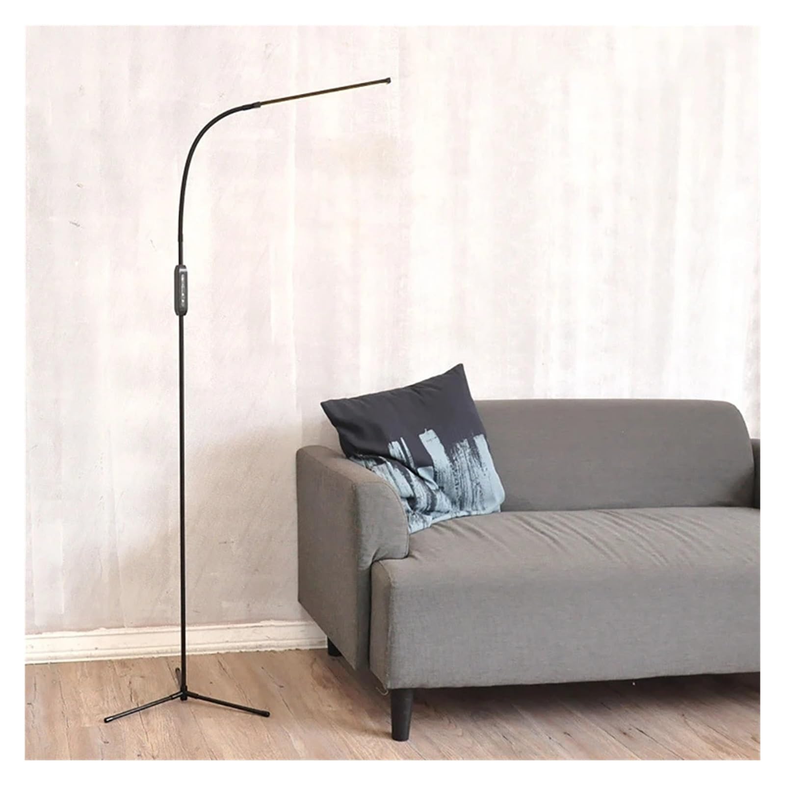Lampa Podłogowa LED Do Salonu Oświetlenie Wewnętrzne Stojak Regulowany Ściemniacz Na Gęsiej Szyi Lampka Czytania Lampy Stojące Salon Miękkie Wystarczające światło